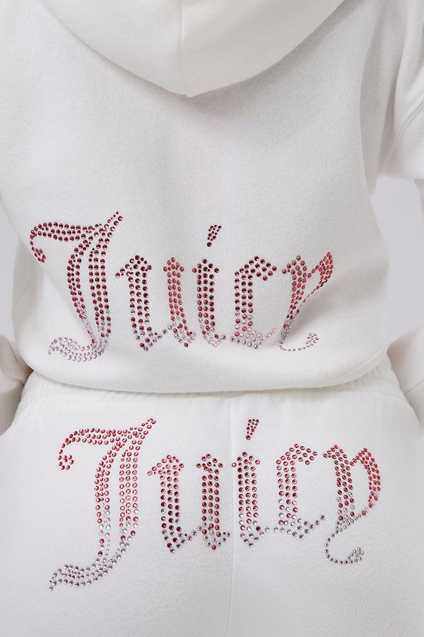 Juicy Couture 30th Birthday Ombre Fleece Cropped Hoodie