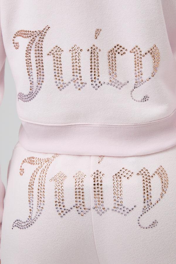Juicy Couture 30th Birthday Ombre Fleece Cropped Hoodie