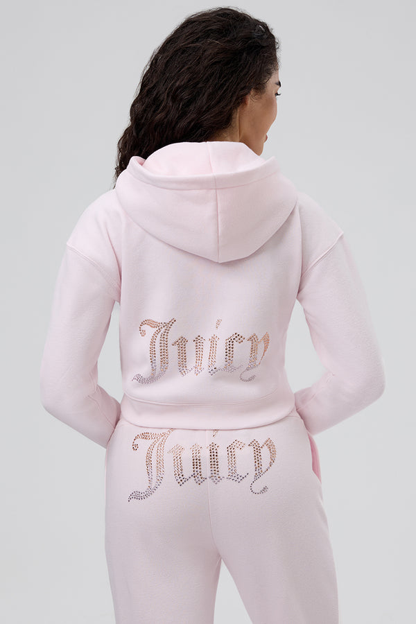 juicy couture 30th Birthday Ombre Fleece Cropped Hoodie