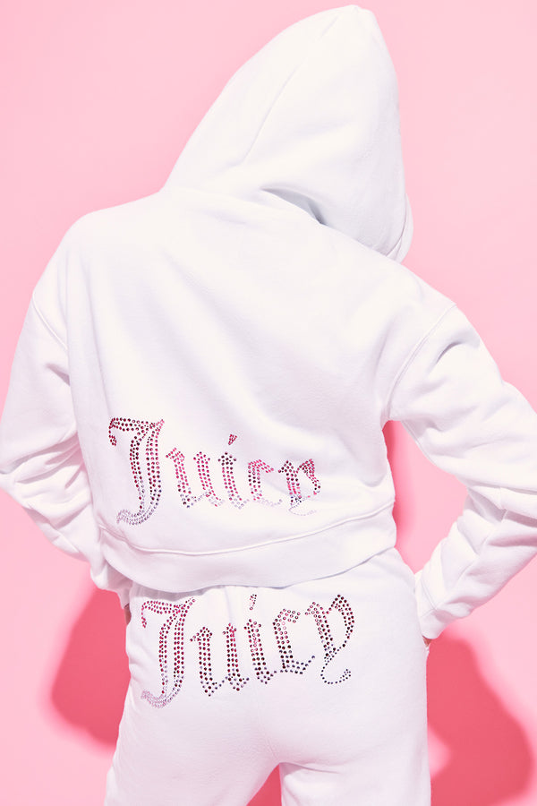 juicy couture 30th Birthday Ombre Fleece Cropped Hoodie