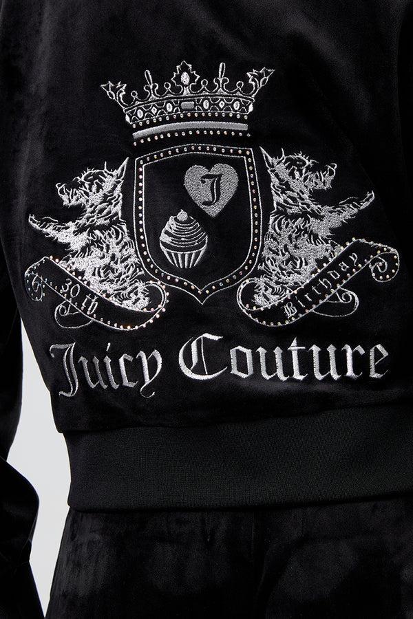 Juicy Couture 30th Birthday Relaxed Scottie Velour Hoodie