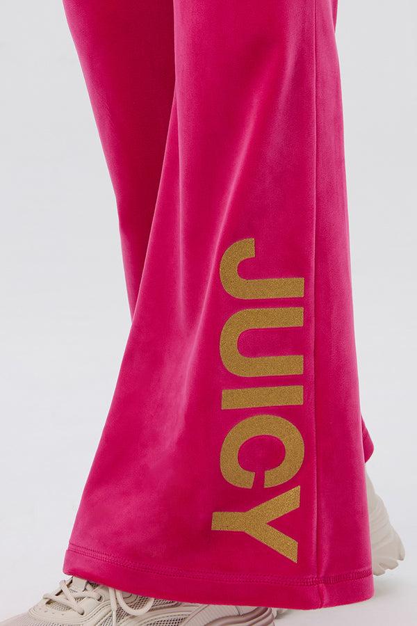 Juicy Couture 30th Birthday Snap Pocket Velour Pants