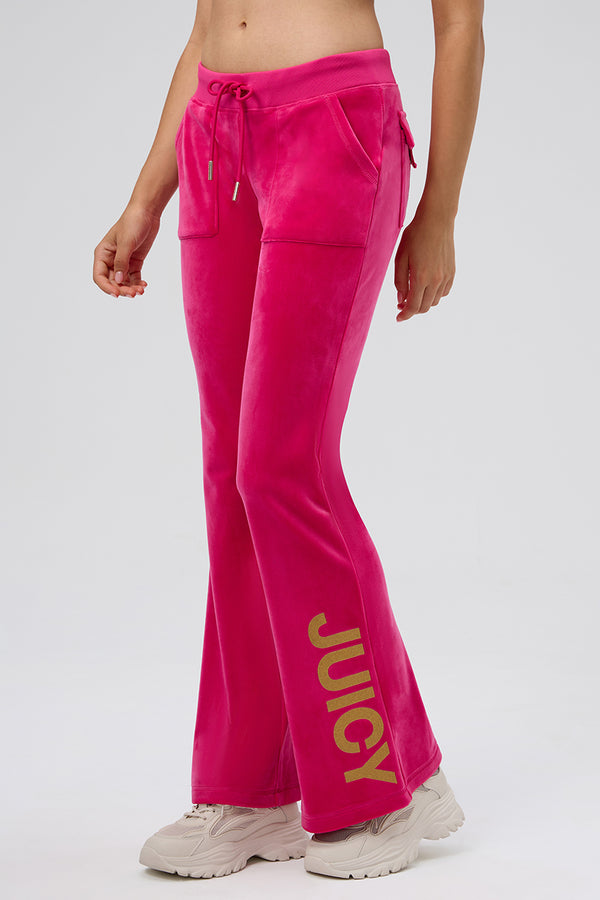 juicy couture 30th Birthday Snap Pocket Velour Pants