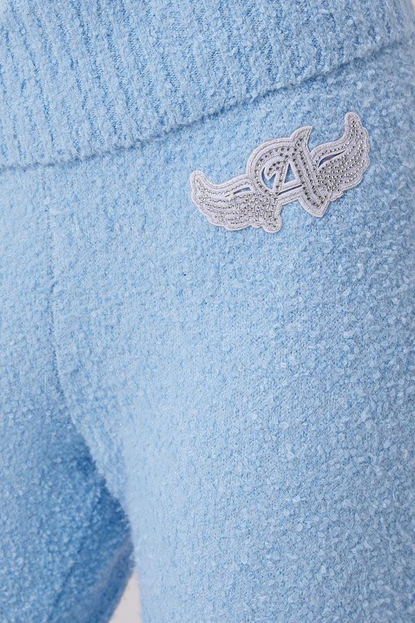 Juicy Couture Angel Couture Knit Fold Over Wide Leg Pants