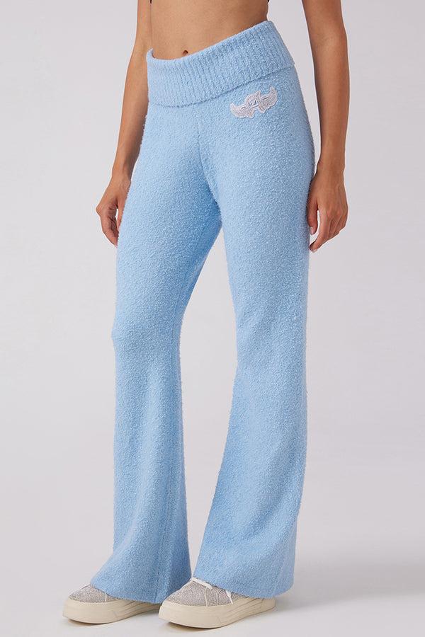 juicy couture Angel Couture Knit Fold Over Wide Leg Pants