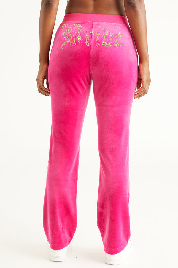 juicy couture Bride Customizable Big Bling Velour Track Pants