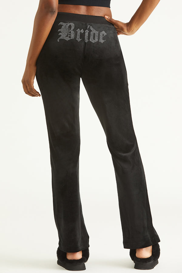 Juicy Couture Bride Customizable Big Bling Velour Track Pants