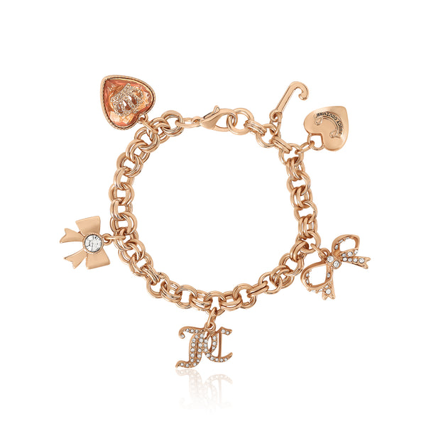 juicy couture Charm Bracelet with Bow and Pave Details