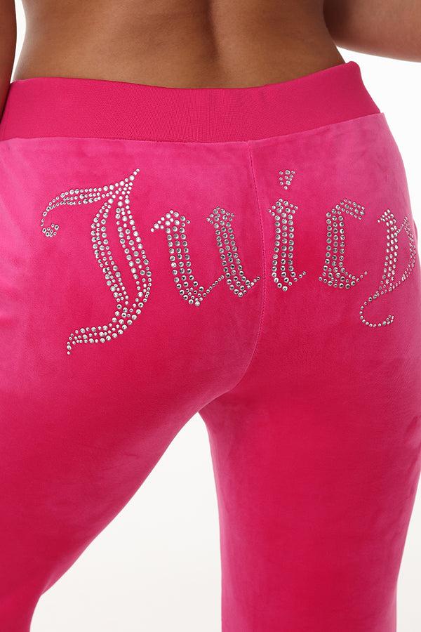 Juicy Couture Custom Zodiac OG Big Bling Velour Track Pants
