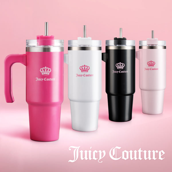 Juicy Couture Glam Logo Stainless Steel Water Bottle