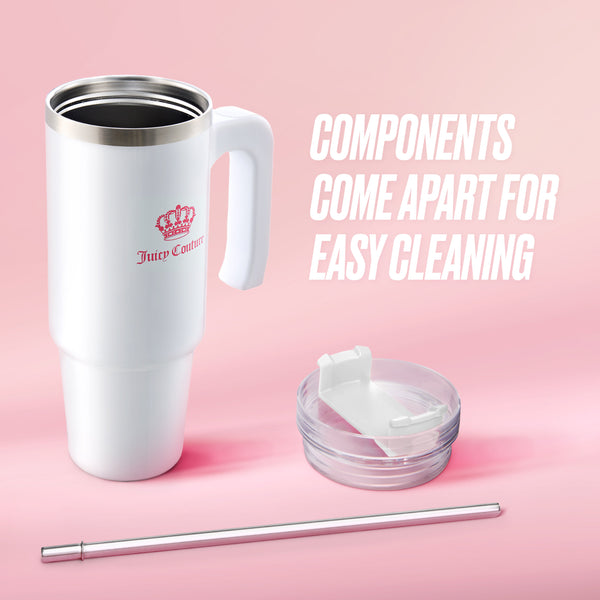 Juicy Couture Glam Logo Stainless Steel Water Bottle