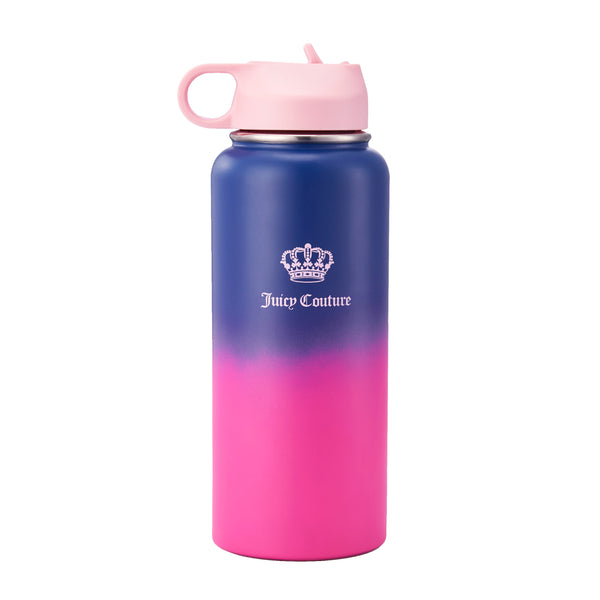 juicy couture Go Girl Stainless Steel Water Bottle with Pop-up Straw
