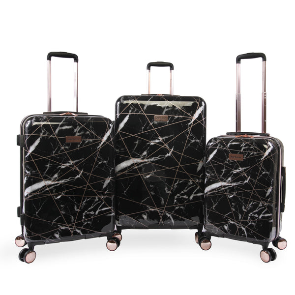 juicy couture 3-Piece Hardside Spinner Luggage Set