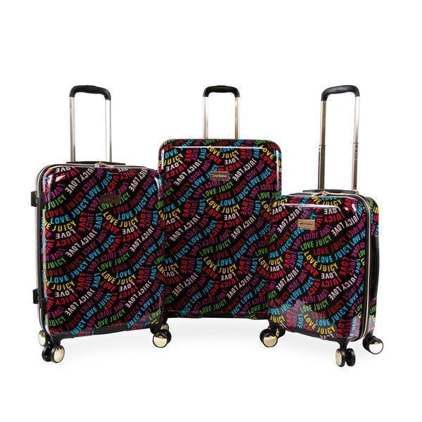 juicy couture 3-Piece Hardside Spinner Luggage Set