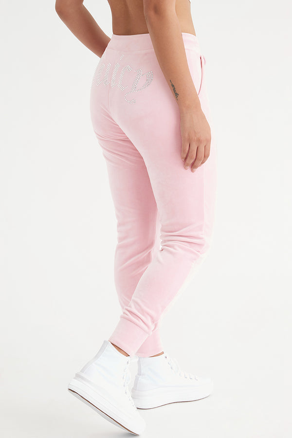 Juicy Couture Big Bling Velour Joggers