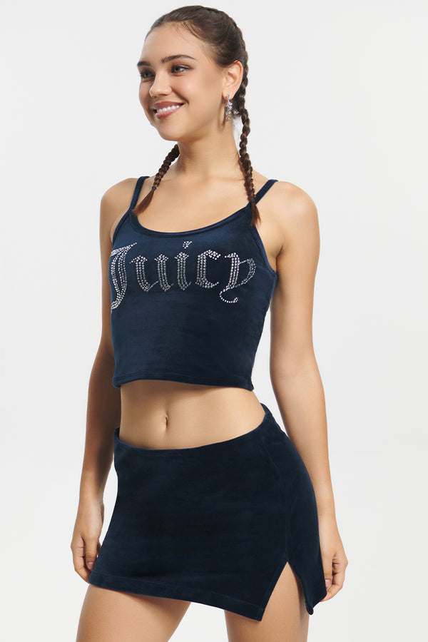 Juicy Couture Big Bling Velour Tank Top