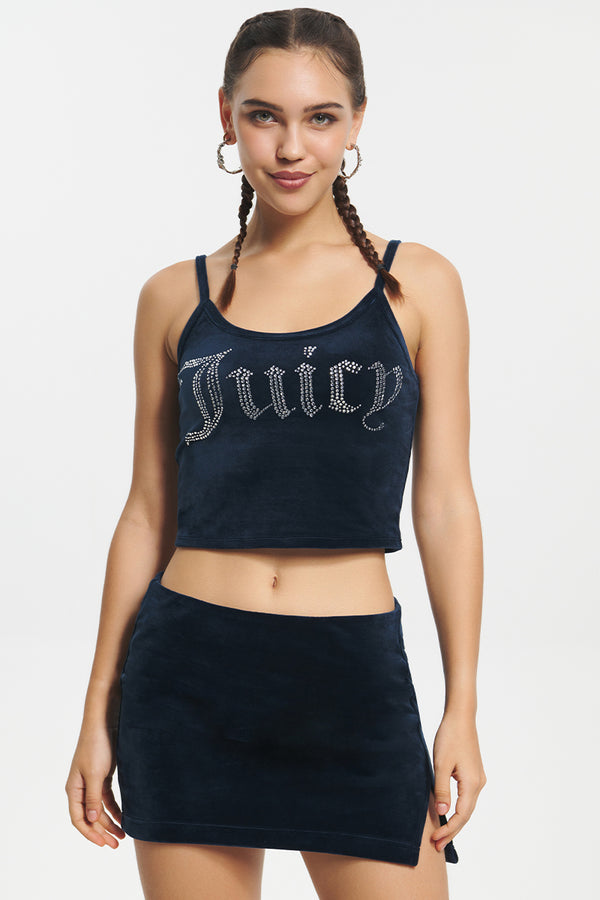 juicy couture Big Bling Velour Tank Top
