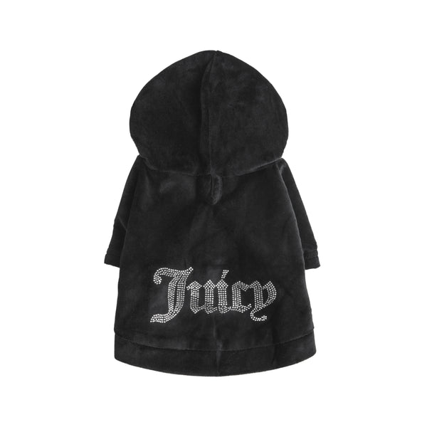 Juicy Couture Bling Velour Pet Hoodie