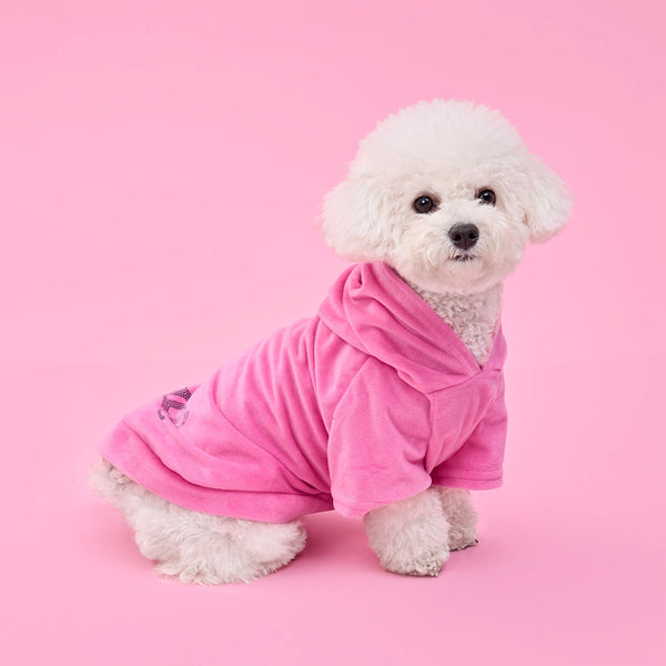 Juicy Couture Bling Velour Pet Hoodie