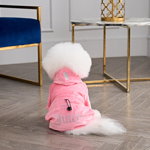 Juicy Couture Bling Velour Pet Tracksuit
