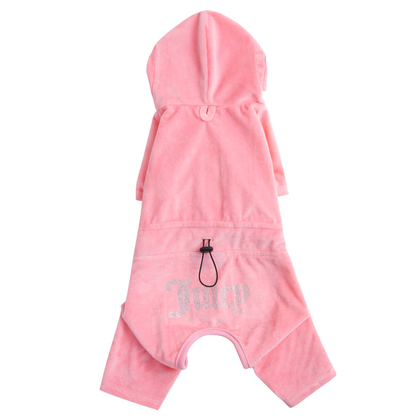 Juicy Couture Bling Velour Pet Tracksuit