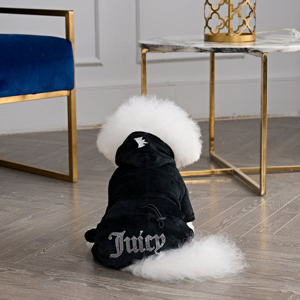 Juicy Couture Bling Velour Pet Tracksuit