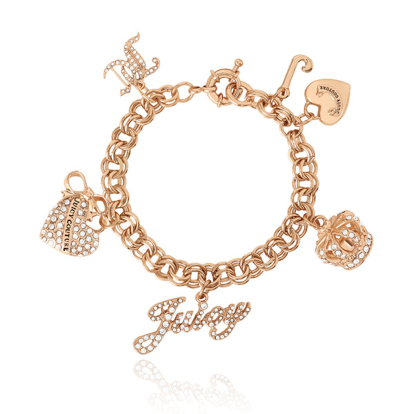 juicy couture Charm Bracelet with Pave Accents