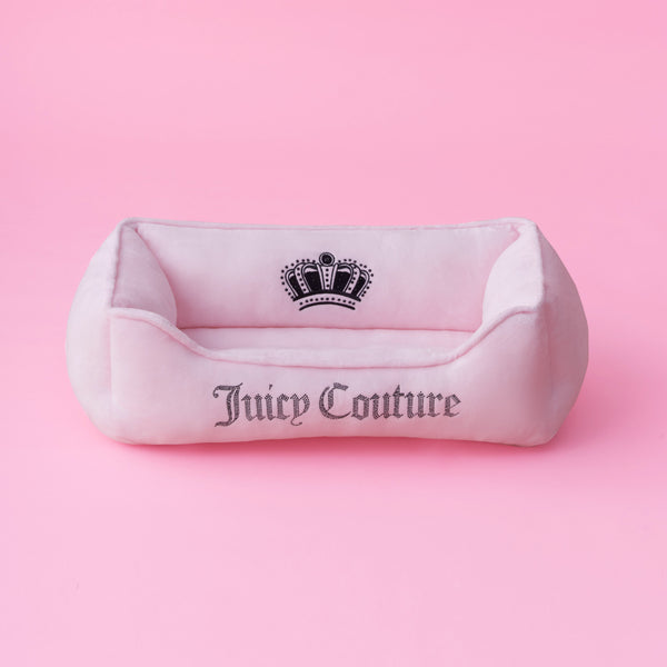 Juicy Couture Crown Bling Black Pet Bed