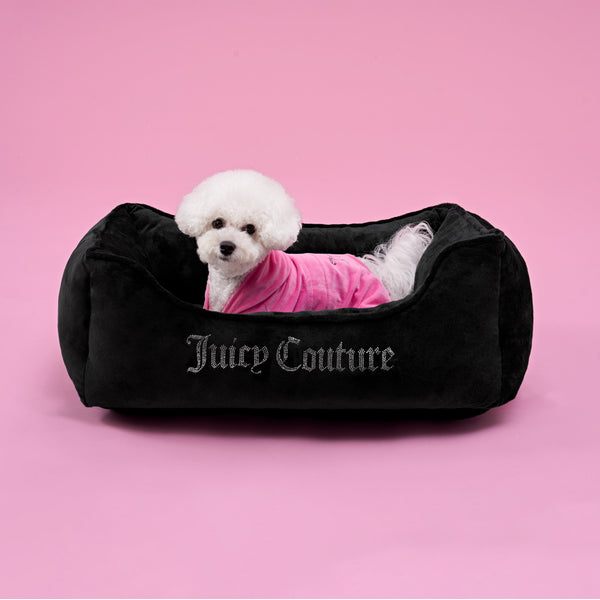 juicy couture Crown Bling Black Pet Bed
