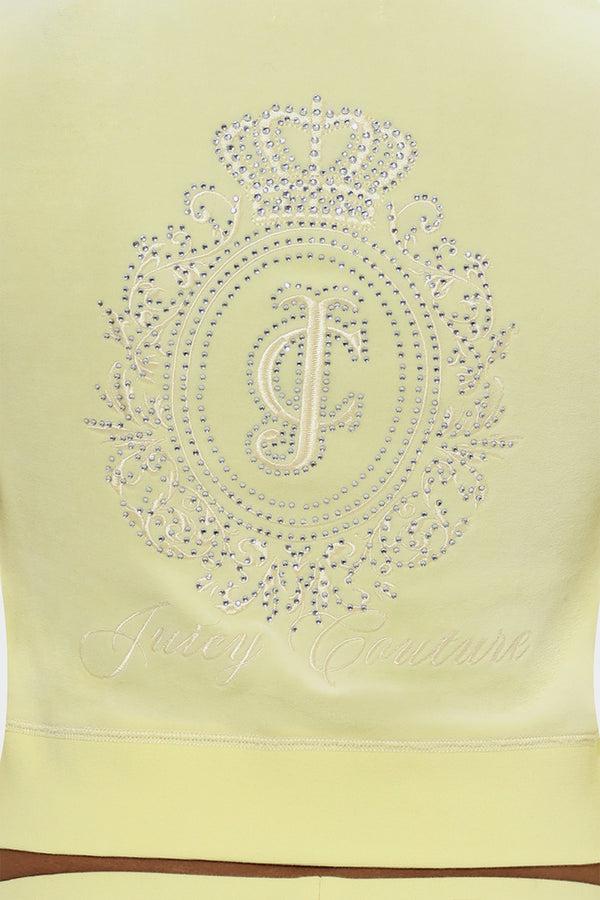 Juicy Couture Crown Heritage Cotton Velour Hoodie