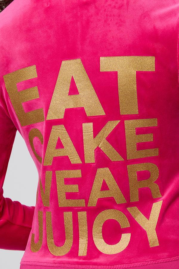 Juicy Couture Eat Cake Wear Juicy Mockneck Jacket
