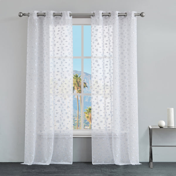 Juicy Couture Ethel Embellished Sheer Curtains