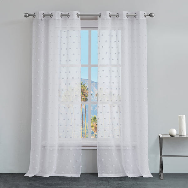 Juicy Couture Evelyn Polka Dot Sheer Curtains