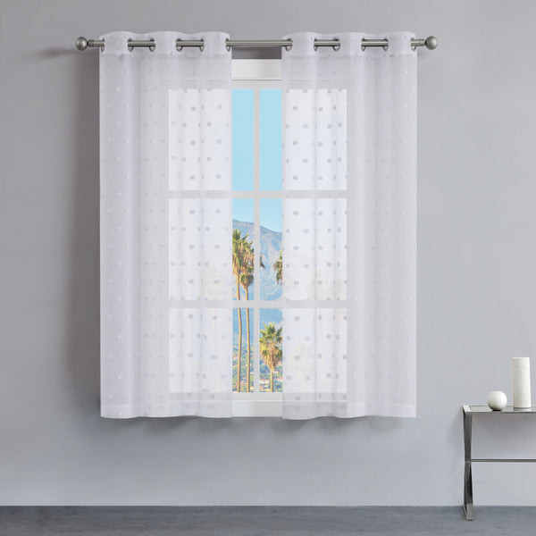juicy couture Evelyn Polka Dot Sheer Curtains