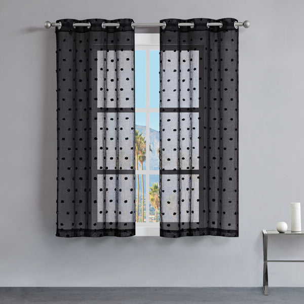 juicy couture Evelyn Polka Dot Sheer Curtains