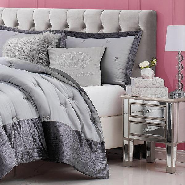 Juicy Couture Gothic Rhinestone Crown Pillow