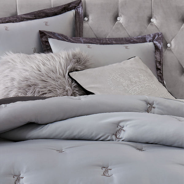 Juicy Couture Gothic Rhinestone Crown Pillow