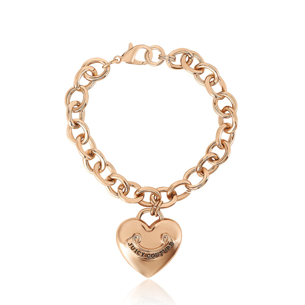 juicy couture Heart Charm Chain Bracelet