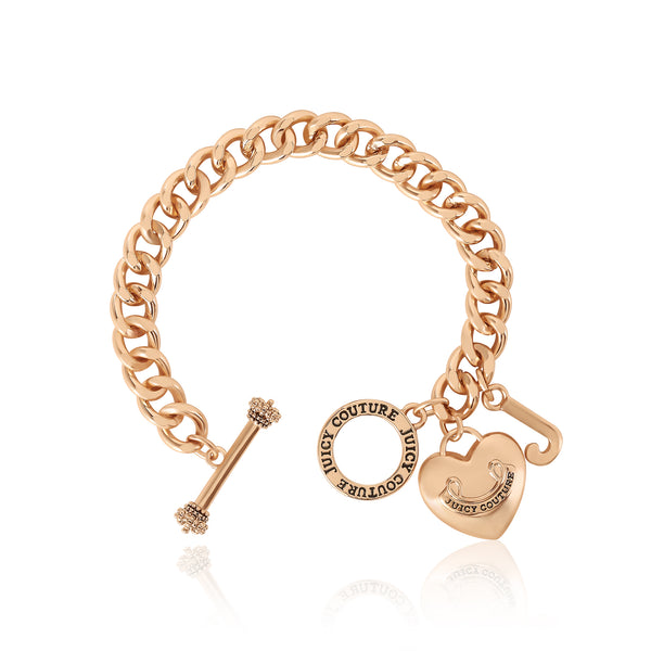 Juicy Couture Heart Charm Toggle Bracelet
