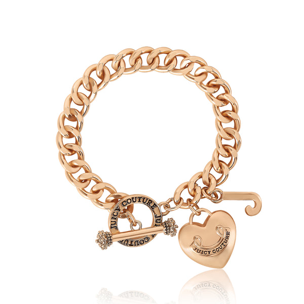 juicy couture Heart Charm Toggle Bracelet