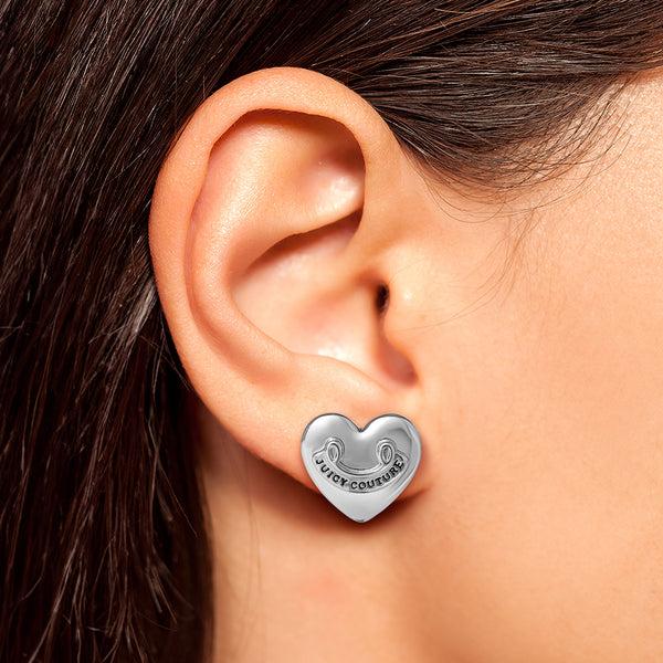 Juicy Couture Heart Stud Earrings