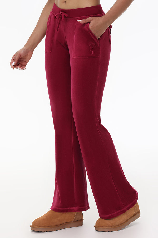 Juicy Couture Heritage Cotton Velour Track Pants