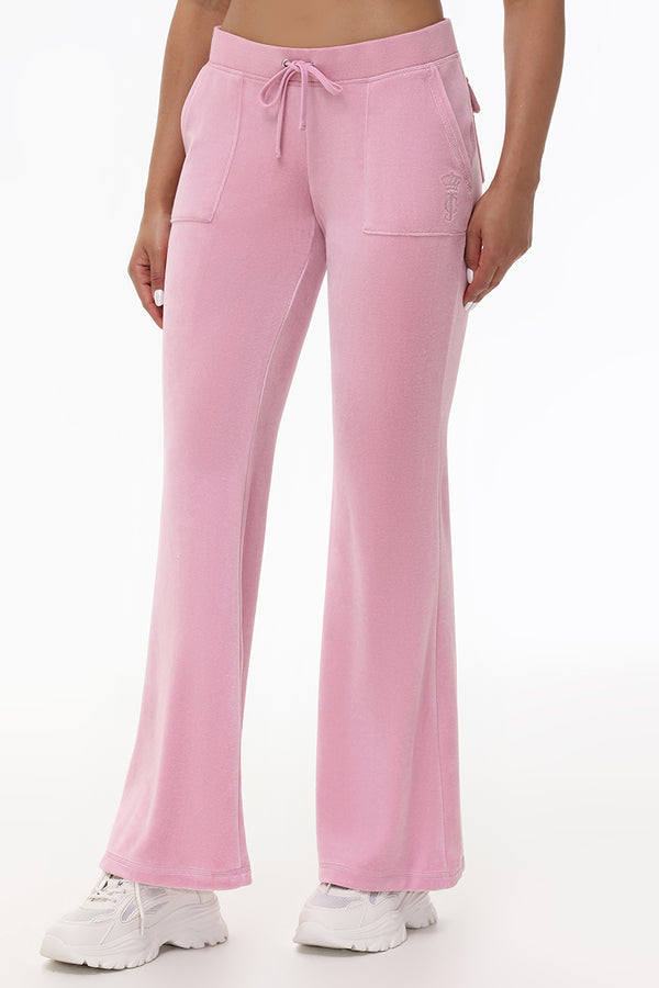 Juicy Couture Heritage Cotton Velour Track Pants
