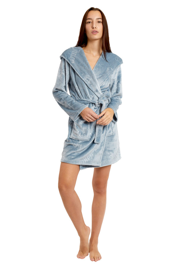Juicy Couture Hooded Luxe Plush Robe