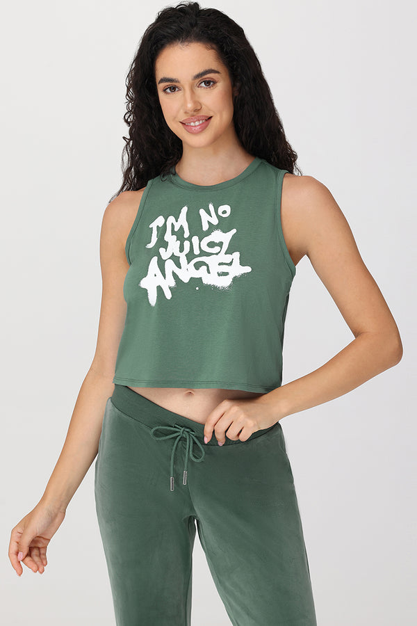 Juicy Couture I'm No Juicy Angel Muscle Tank