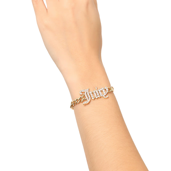 Juicy Couture Juicy Script Crystal Chain Bracelet