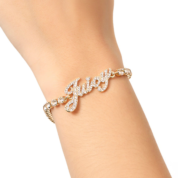 Juicy Couture Juicy Script Crystal Tennis Bracelet