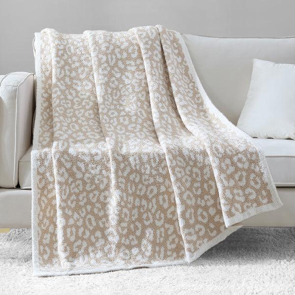 Juicy Couture Leopard Print Throw Blanket