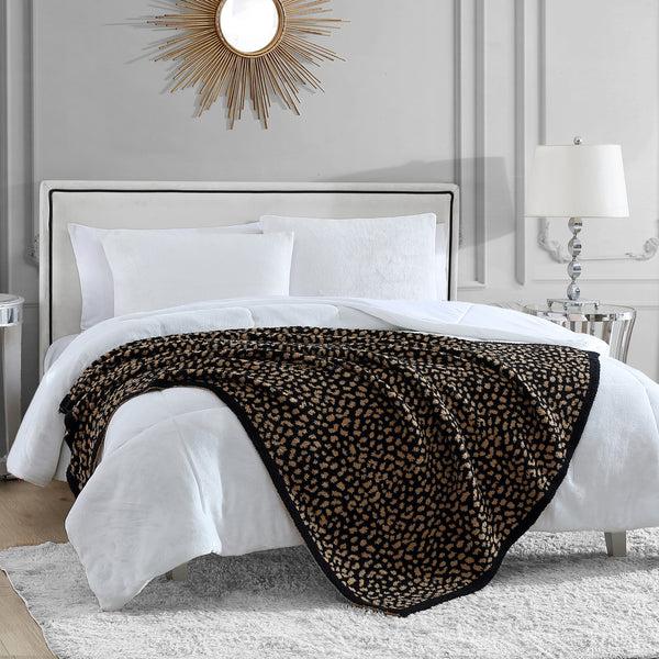 juicy couture Leopard Print Throw Blanket
