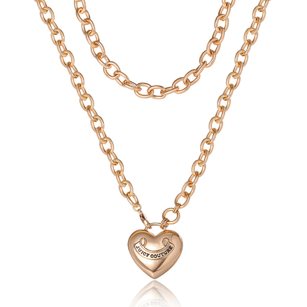 Juicy Couture Long Heart Pendant Necklace